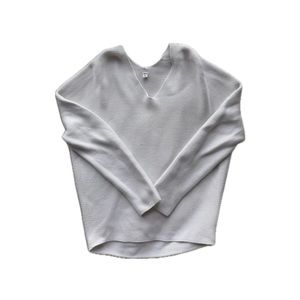 uniqlo vneck knitted cotton sweater